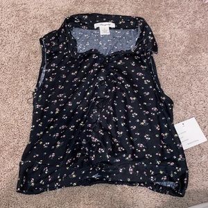 Sleeveless Floral Top